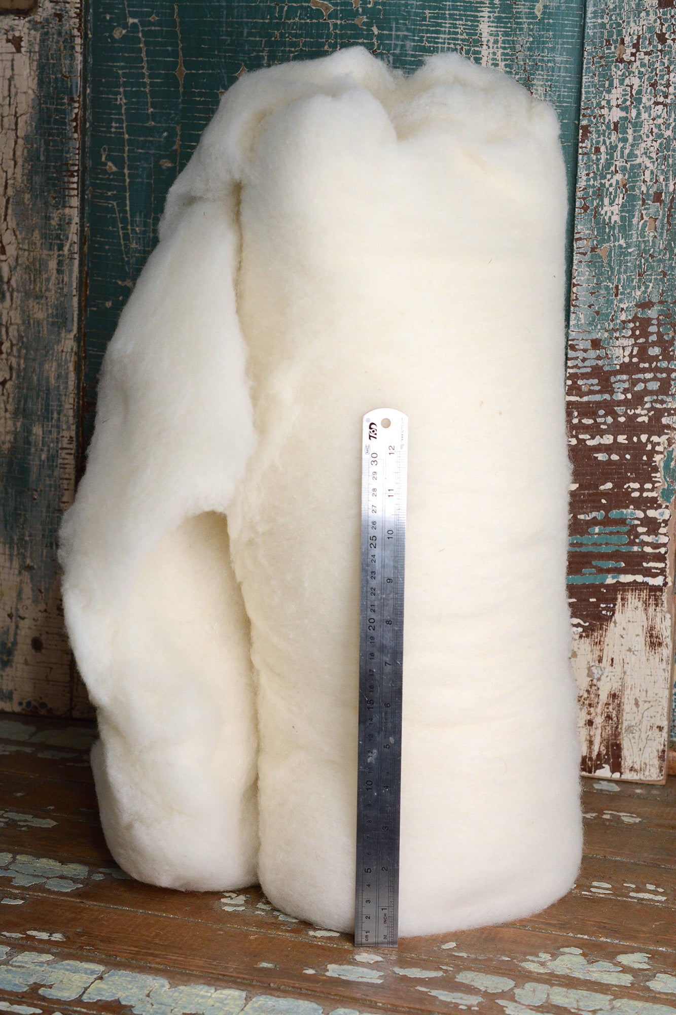 Organic Core Wool Batting, GOTS Certified, Felting Wool 