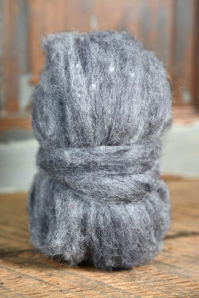 Dark Gray Wool for Felting .5 ounce